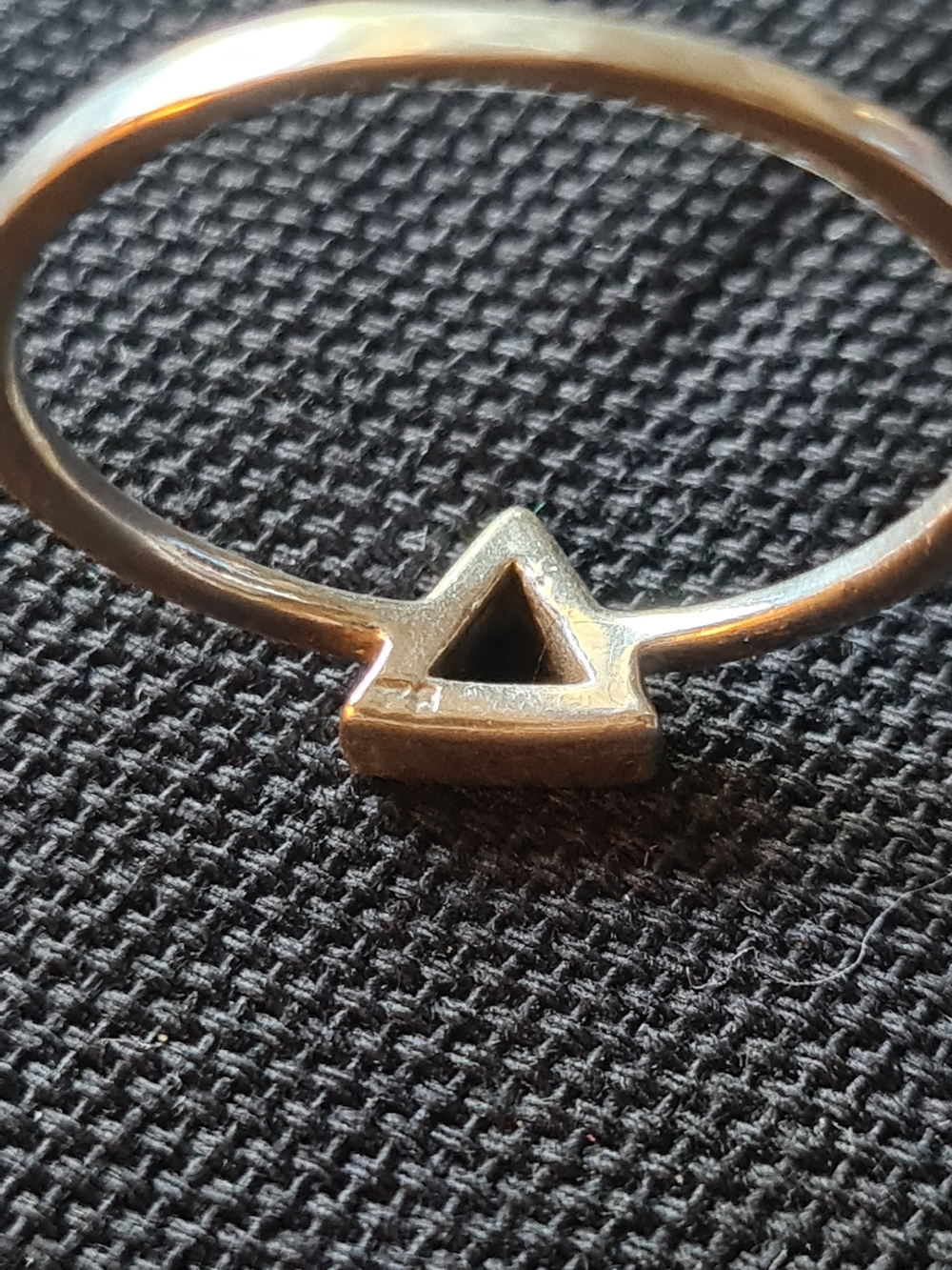 Silver Geometric Stackable Ring Set - Picture 12 of 12